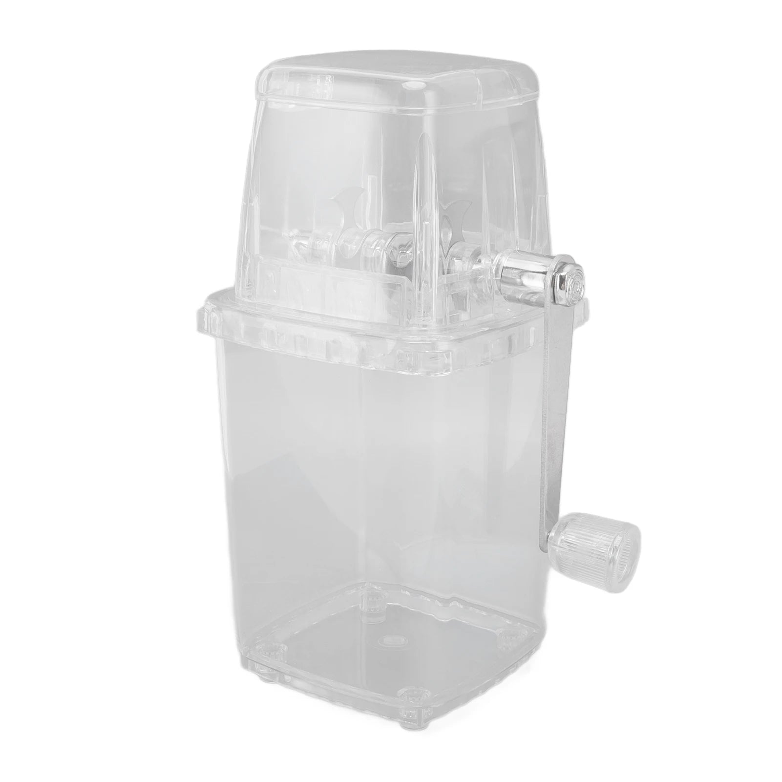 Manual Ice Crusher Small Portable Shaver Hand Operated Snow Cone Machine for Home